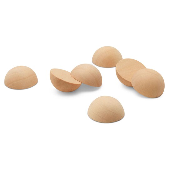 Wooden Split Balls, Multiple Sizes, Half Balls for Crafting and DIY Décor |Woodpeckers